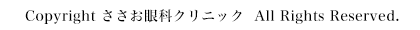 Copyright ささお眼科クリニック All Rights Reserved.